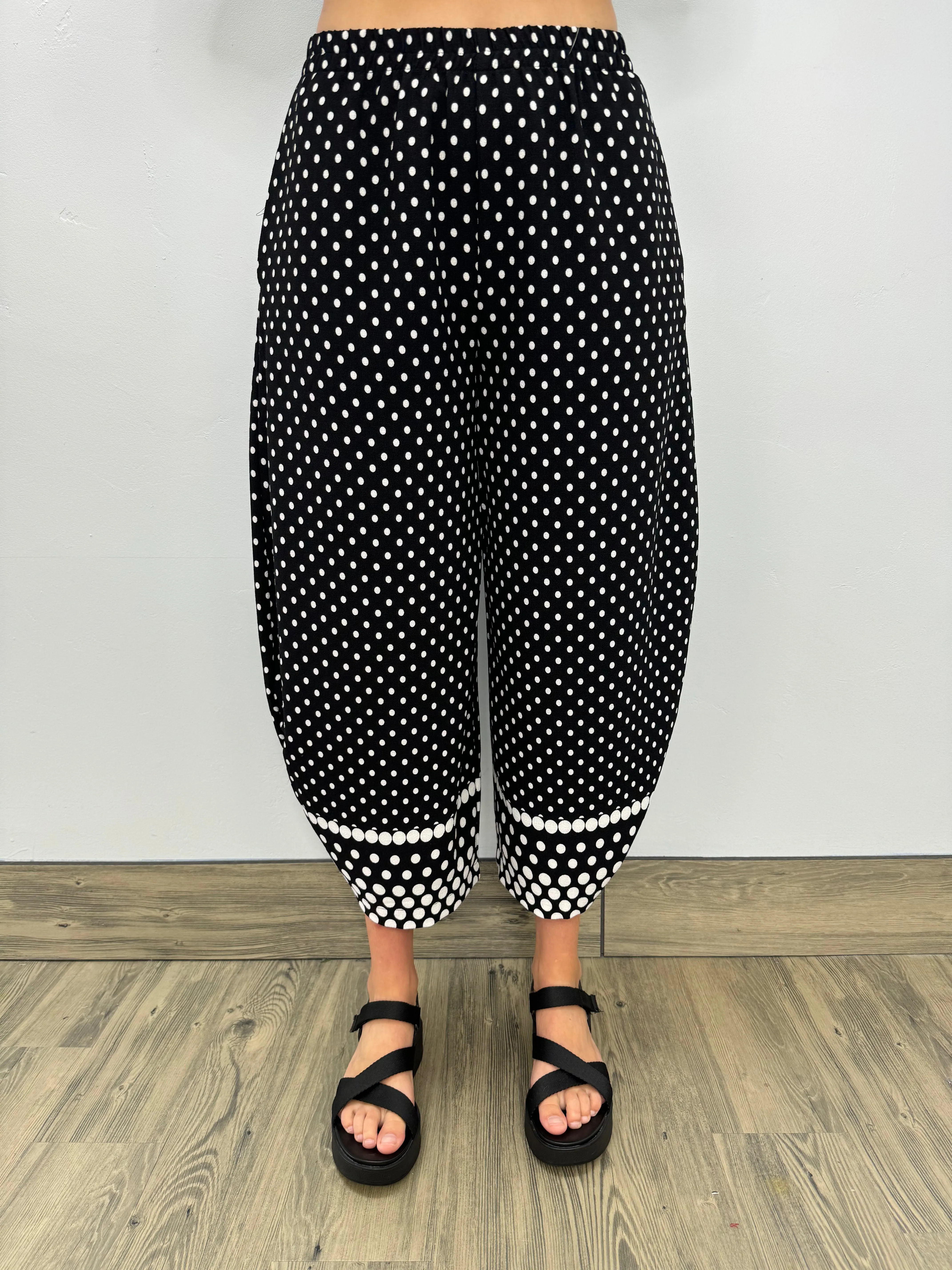 Polka Dot Black and White Pant