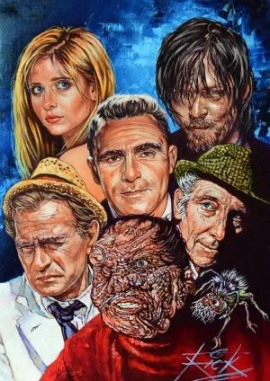 Rick Melton - TV Horror - Classic Horror - Art Print