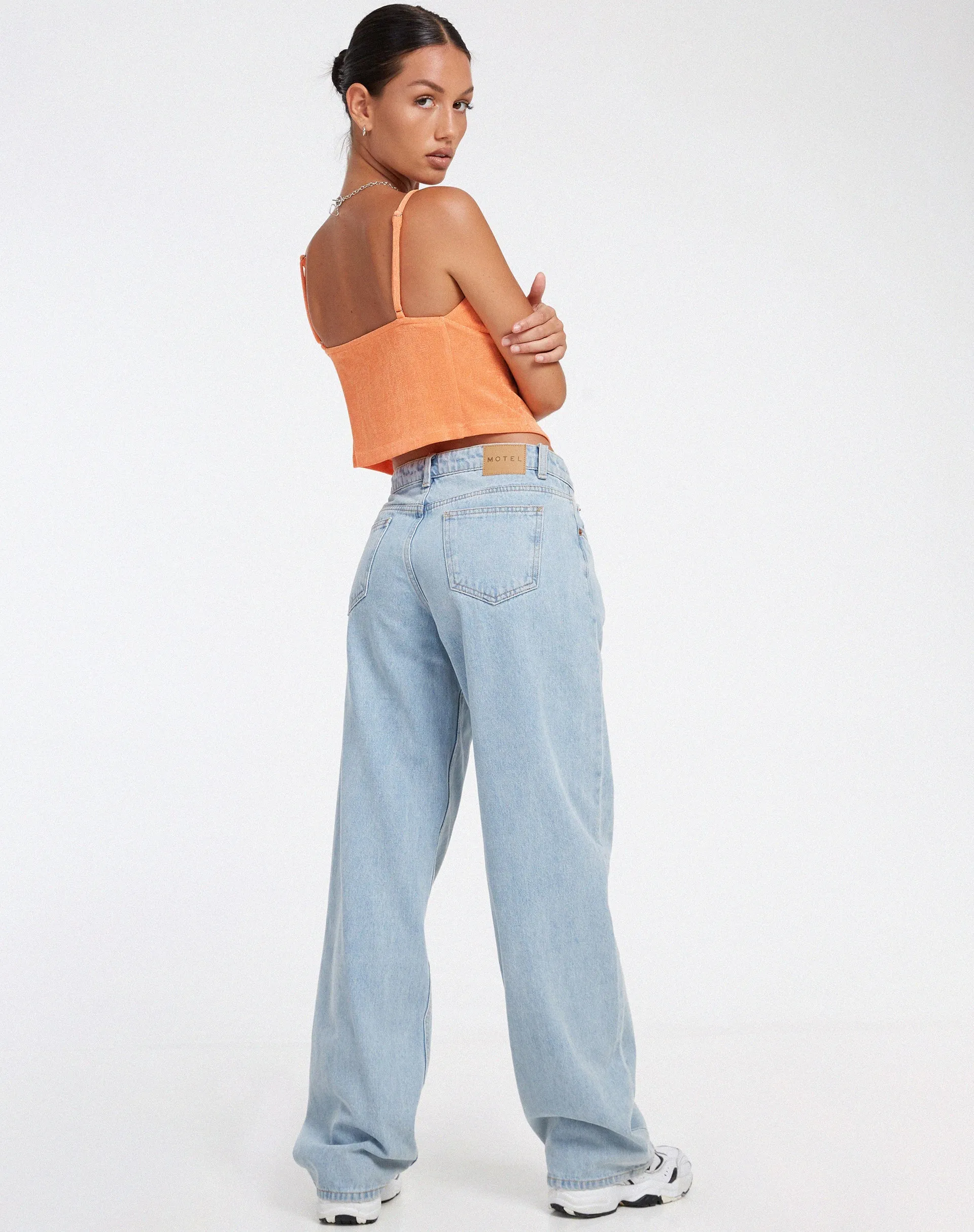 Rumak Top in Crepe Soft Orange