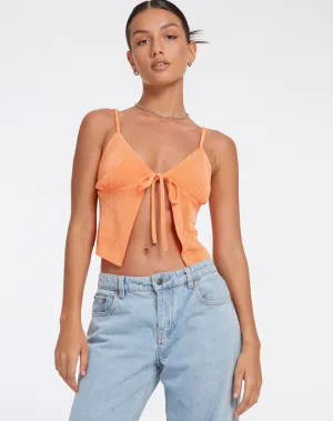 Rumak Top in Crepe Soft Orange