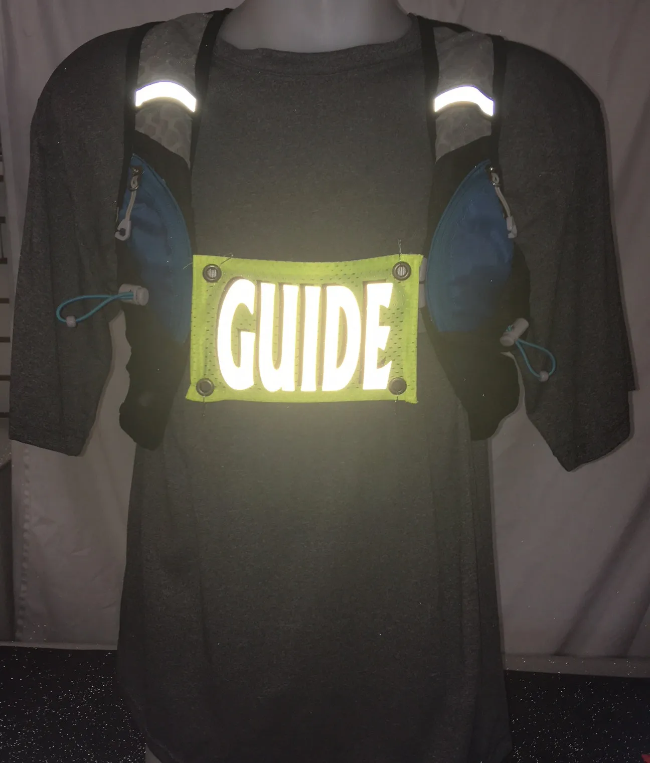 Run Walk Run Clip On Reusable Reflective Bib