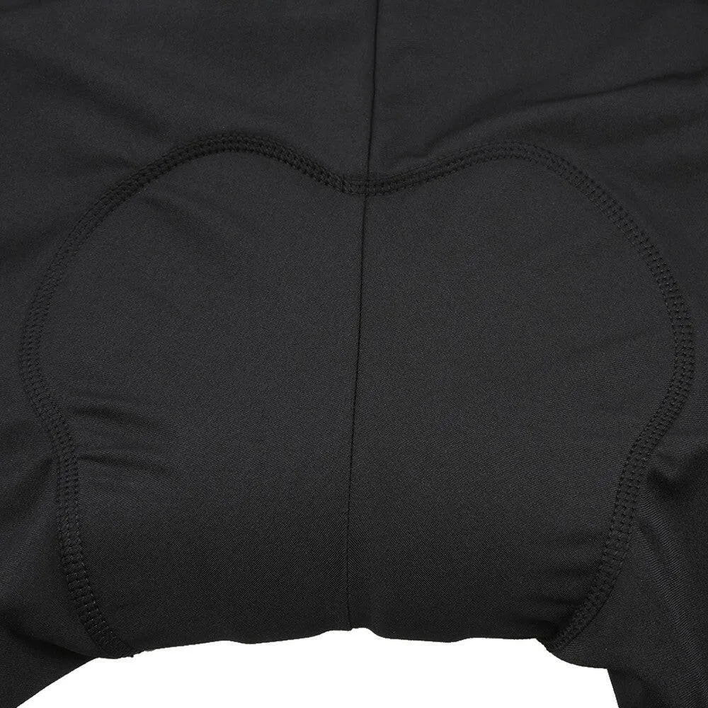 Santic Men's Outdoor Cycling Pants Winter Thermal Breathable Comfortable Trousers with Padded Cushion Riding Sportswear