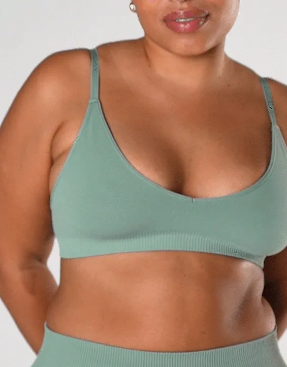 Seamless Base Bralette - Blue