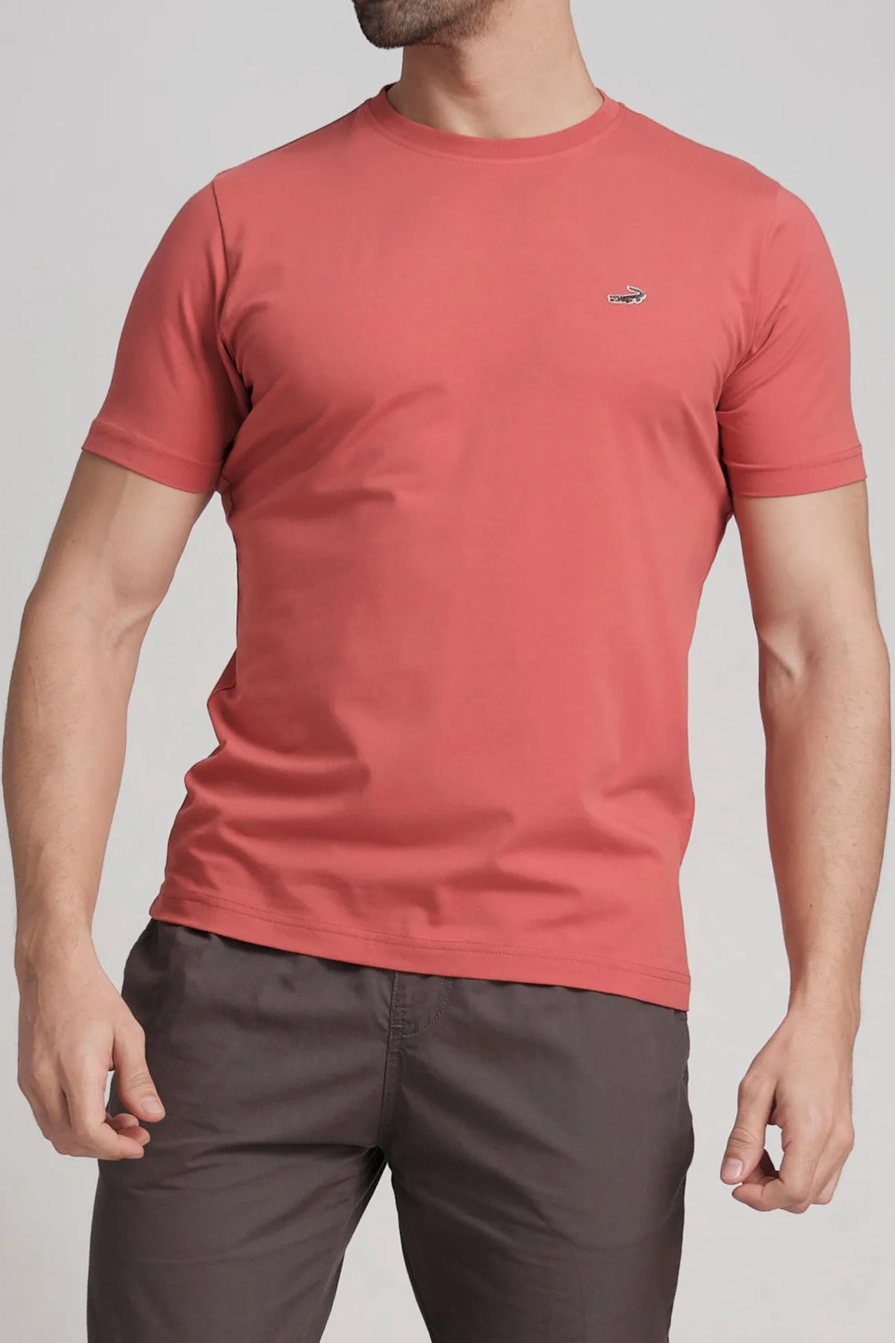 Single Jersey Verve Tee Action Fit - Red Clay