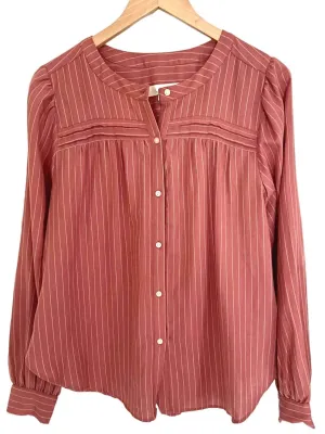 Soft Autumn Stripe Button-Down Shirt