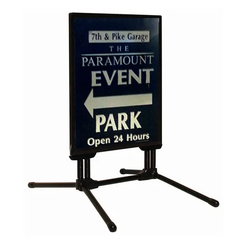 STREET-MASTER Wind Snap Frame Sign Stand with Flexible Spring Feet (for 22” x 28” Posters)