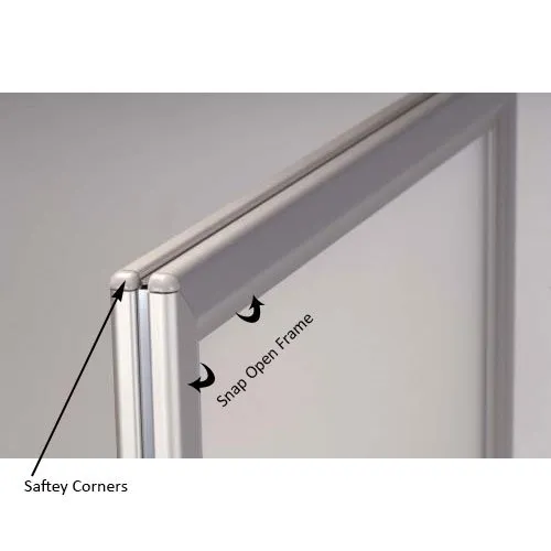 STREET-MASTER Wind Snap Frame Sign Stand with Flexible Spring Feet (for 22” x 28” Posters)