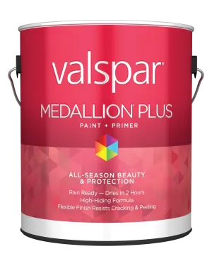 Valspar® Medallion® Plus Exterior Paint   Primer Satin 1 Gallon Clear Base